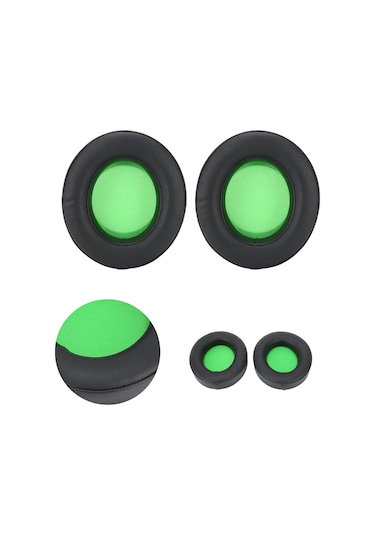 Konesam Razer Kraken Pro V2/7.1 V2 Uyumlu Kulaklık Yastığı - Yeşil, Yüksek Kaliteli Pu Deri Ve Sponge, Konforlu Dinleme, Kolay Kurulum Yeşil