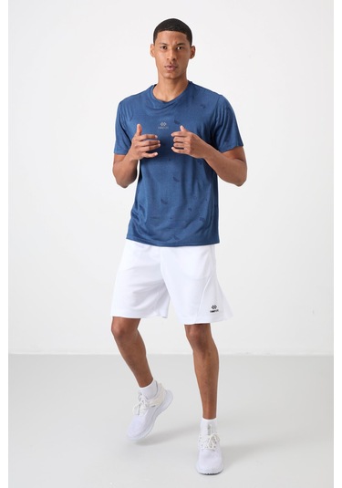 Tommy Life Parlament Polyester Jakarlı İnce Esnek Standart Fit Erkek T-shirt - 88397 001