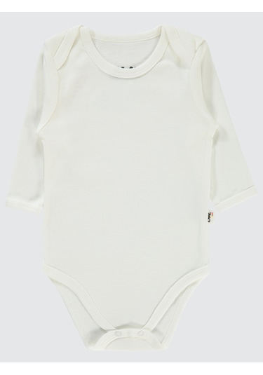 Civil Baby Bebek 3'lü Çıtçıtlı Badi 12-36 Ay Beyaz