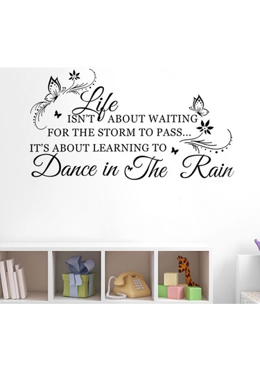 Benzersiz Duvar Sticker'ı Kelebekli İngilizce Harfler Çıkarılabilir Duvar Kağıdı Ev Yatak Odası Dekoru Diğer