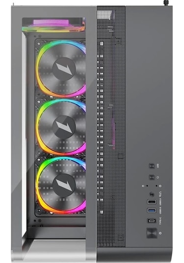 Ontech - 1st Player Rt7 Siyah Dıgıtal 850w 80+ Gold Full Modüler 4x12cm Argb 3 Taraflı Temperli Cam