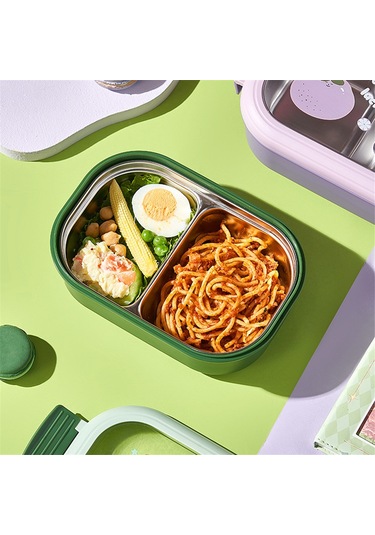 Xurunkeji Çocuk Öğle Yemeği Kutusu Çocuklar İçin Mühürlü Ve Sevimli Taşınabilir Gıda Kapları Isıtılabilir Öğle Yemeği Kutusu Mor Mor