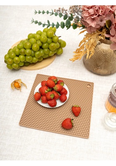 Arrıchi Sıcak Yemekler İçin Mutfak Silikon Standı 170613749 Bej