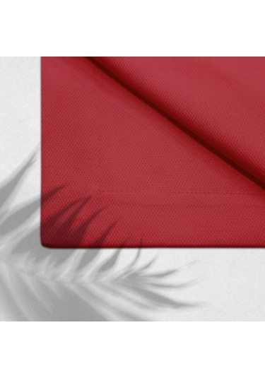 Kuş Gözü Desenli Masa Örtüsü Kırmızı