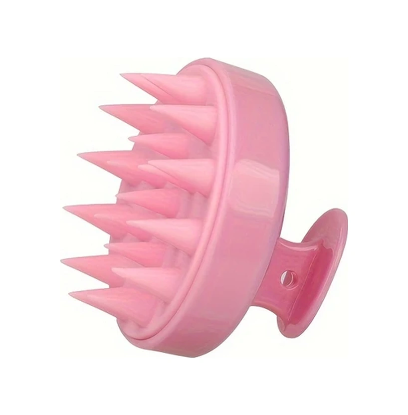 Gateesat Donuk Yeşil 1 Adet Silikon Kafa Derisi Masajı Ve Şampuan Fırçası Saç Bakımı