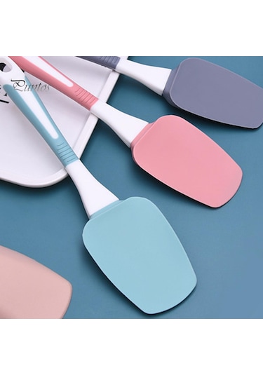 Gri Puntos Silikon Yapışmaz Kek Tereyağı Krem Spatula Yağı Ekmek Kazıyıcı Pişirme Mikser Aracı