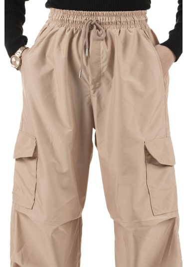 Sevitli Kargo Pantolon - Bej-1624-bej Bej
