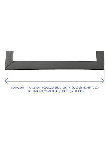 Hotpoint Ariston Uyumlu Buzdolabı Alt Kapı Contası 67 X 120 Cm