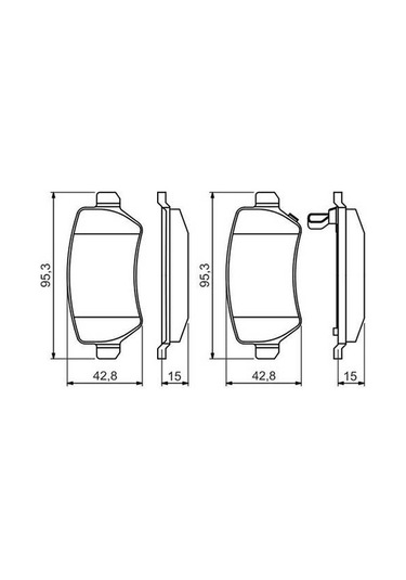 Opel Astra H 1.6 2004-2013 Bosch Arka Balata Vwa23417