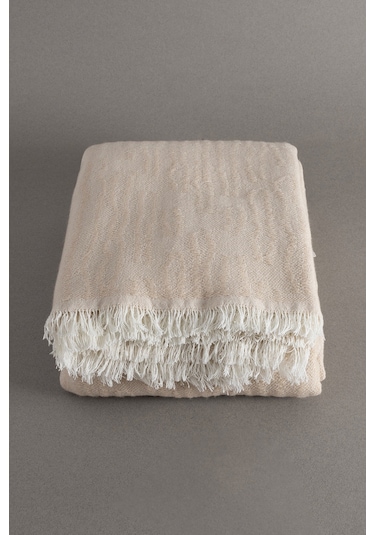 Koza Laks Bej Battaniye 200x230cm 9081 Bej