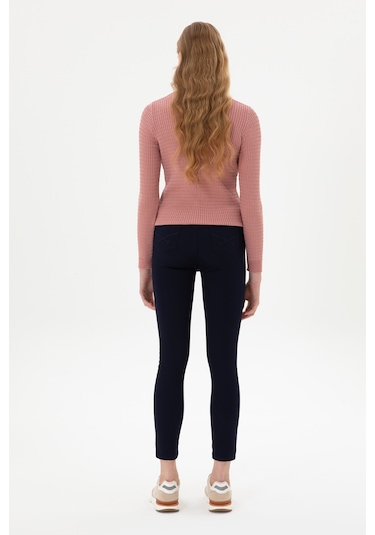 U.s. Polo Assn. Kadın Lacivert Pantolon Kanvas-chino 50316852-vr033 Lacivert