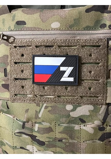 Tactochno "rusya Bayrağı Z" Siyah Zemin Pvc Şerit 197488032