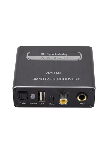 Jeehugo Siyah Bt5.0 Metal Dijital-analog Ses Dönüştürücü: Mıc Girişi, Kumanda, Rca/3.5mm Çıkış, Mp3/wav/ape Destekli