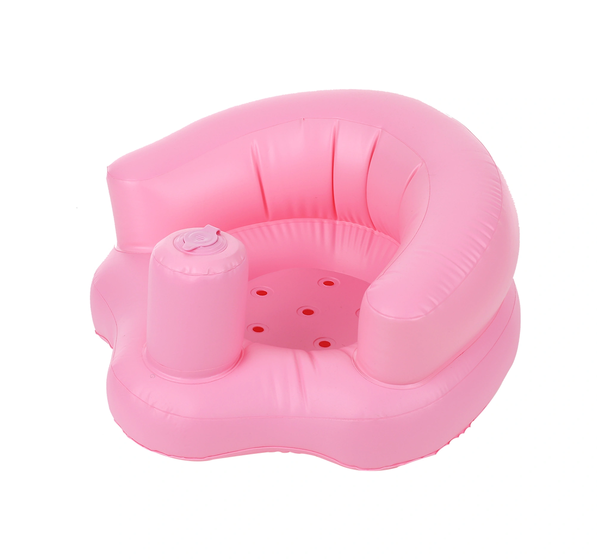 Padalink Pvc Bebek Oturma Eğitimi Koltuğu - Ev, Plaj, Banyo Kullanıma Uygun - Ergonomik, Kolay Şişirilebilir, Taşınabilir - Pembe 5 Ay-2 Yaş