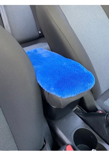 Yumuşak Peluş Kol Dayama Kolçak Minderi Mavi