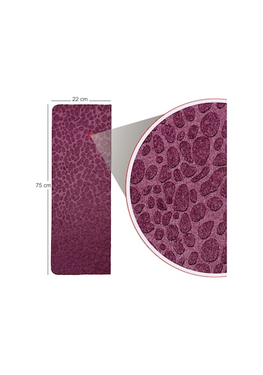 Tink Kaydırmaz Keçe Merdiven Matı 22x75 Cm Bordo