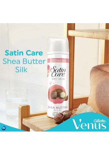 Gillette Satin Care Tıraş Jeli Kuru Ciltler 200 ml