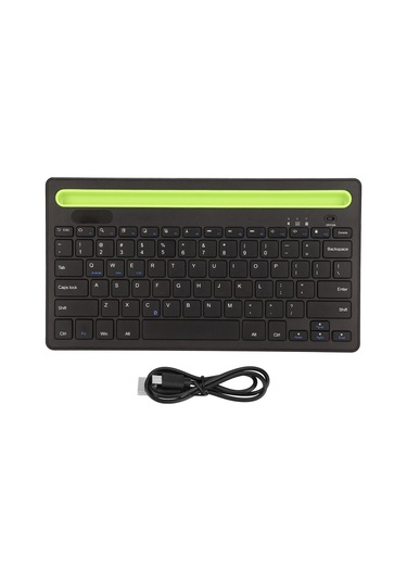 Kart Yuvalı, 78 Tuşlu, Çift Kanallı, Hassas Aydınlatmalı, Ev, Ofis Ve Seyahat İçin Taşınabilir Bluetooth Klavyeli Kablosuz Klavye
