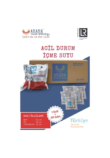 Ana Acil Durum İçme Suyu 20 x 500 ML
