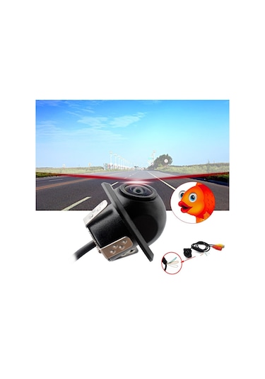 Balık Gözü Araç Geri Görüş Kamerası Geniş Açılı Arka Görüş Camera