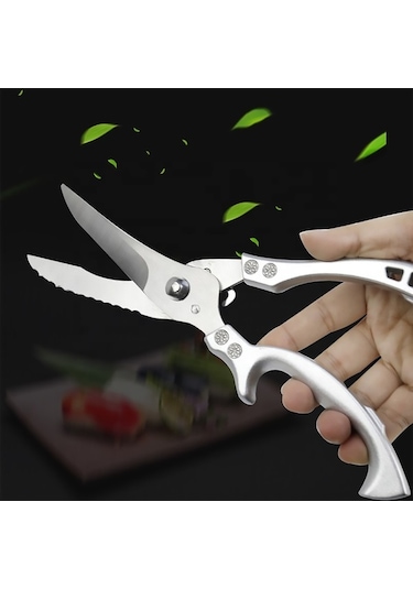 Pazly Ağır Hizmet Mutfak Makası - Paslanmaz Çelik, Çok Amaçlı, Kümes Hayvanı & Budama Makası