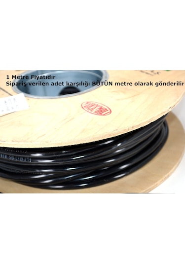 1 Metre 25mm Siyah Bakır Akü Kablosu Fly
