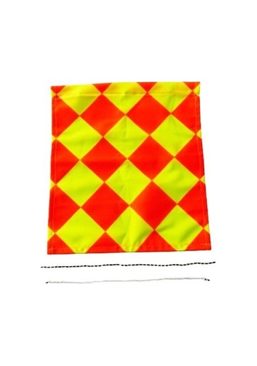 Yardımcı Hakem Bayrağı Kumaşı Tek Kırmızı - Sarı