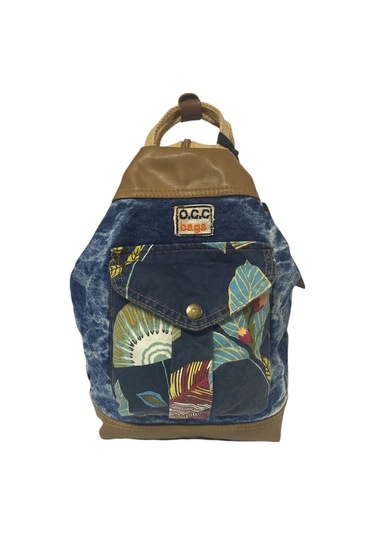 Kaliteli Küçük Boy Tek Gözlü Vintage Salaş Disayn Sırt Günlük Gezi Trekking Çantası S Boy 19cmx32cm Mavi