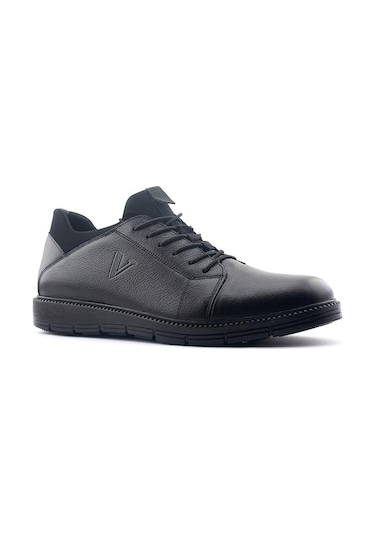 Voyager 4467 Hakiki Deri Erkek Ayakkabı Siyah Nata 001