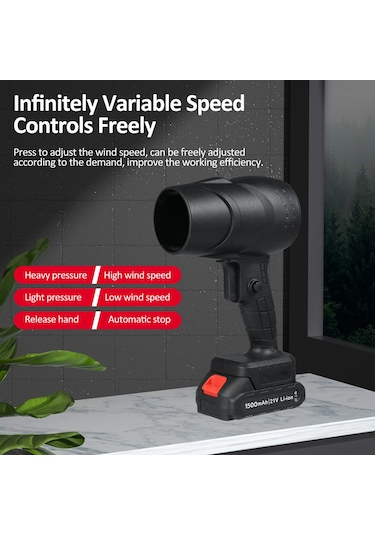 Vkemall 21v Kablosuz Toz Üfleme Cihazı - 1050w Güçlü El Tipi Üfleyici, 30m/s Maksimum Hız, 1500mah Pil, Taşınabilir Ve Çok Amaçlı