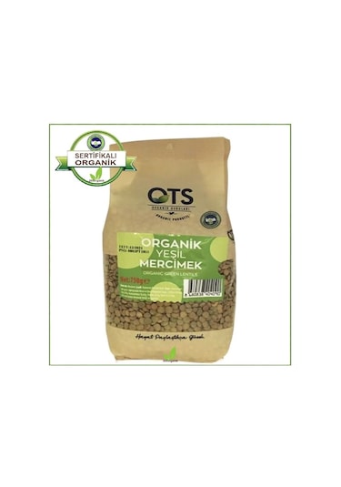 Ots Organik Yeşil Mercimek 750 G