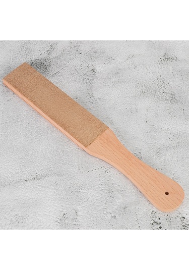 Geeroyoo Ahşap Saplı İki Yönlü Deri Taslağı - Deri, Mutfak Ve Av Bıçaklarını Keskinleştirme Aracı