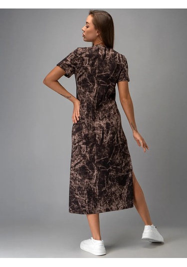 Happyfox Ev Giyimi Uzun Paçalı Yırtmaçlı Tişört Elbise 372545698