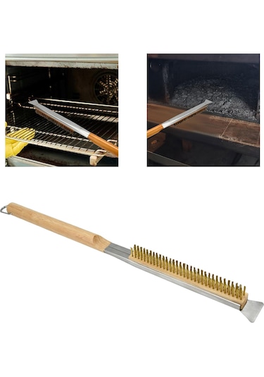 Suntek Pizza Fırın Fırçası Çıkarılabilir Taşı Kamplar C