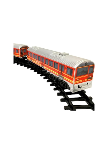 Pilli, Motorlu, Işıklı Ve Ses Efektli 17 Parça Oyuncak Tren Seti