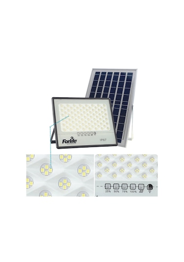 Forlife 200 Watt Güneş Enerjili Solar Projektör