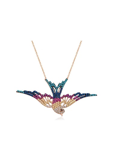 Gümüş Kırlangıç Kadın Kolye (245903095)