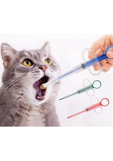 Kedi Köpek Hap Yutturma Enjektörü Yumuşak Hap Yutturma Aparatı 2 Adet