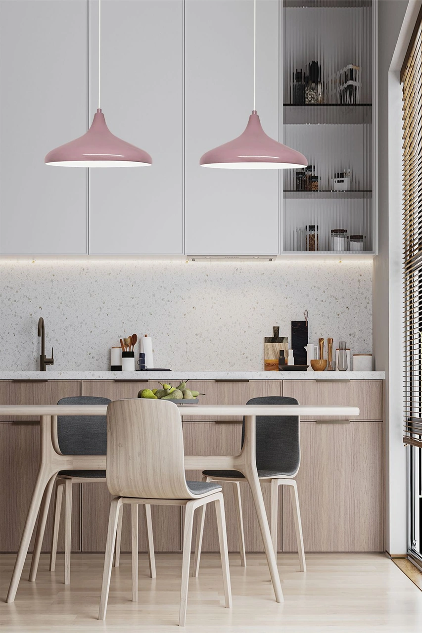 Champion Lila Tekli Avize Kafe Iç Mekan Salon Oturma Odası Mutfak Yatak Odası Sarkıt Modeli Lila