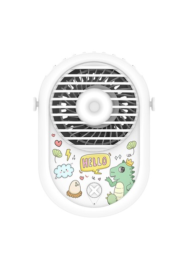 Xiyyadms Boyun Bağlı Mini Fan M01 Beyaz - 1500mah Pil, 8 Saat Süre, Usb Şarj, Hafif Abs Malzeme Siyah