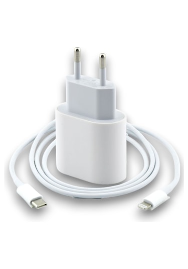 Usb C Güç Adaptörü + Lightning Şarj Kablosu Seti iPhone & İpad Uyumlu, Pd Hızlı Şarj, 1 Metre Kablo Iphone X
