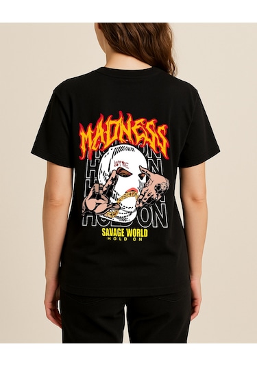 Hugo Boss Madness Baskılı T-shirt Siyah