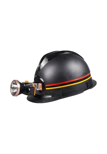 Novahub Madencilik Güvenlik Kaskı Abs, Led Farlı, Anti-statik, Alev Geciktirici, Inşaat Ve Madencilik İçin