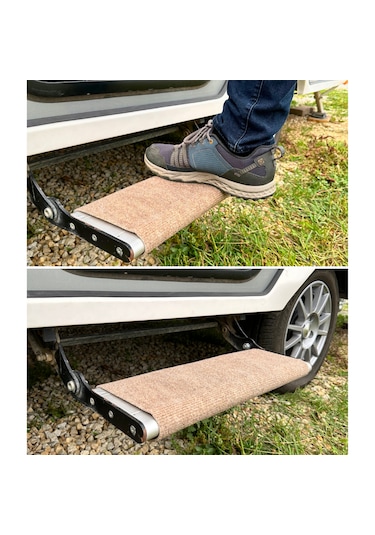 Beylini Dayanıklı Karavan Basamak Koruyucu Halı 45 x 45