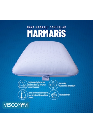Marmaris Hava Kanallı Ortopedik Visco Yastık