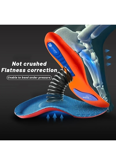 Ortez Astarı Kemer Desteği Düztabanlık Ayakkabı Tabanı Tabanı Ayaklar İçin Yellow Eu35-36