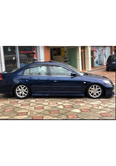 Honda Civic Vtec 2 Krom Cam Çıtası 4 Parça 2001-2005 Paslanmaz N11.695