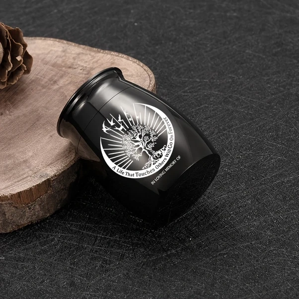 Fochsia Küçük Kül Kutusu - Mavi Su Geçirmez El Yapımı Kremasyon Kül Kabı