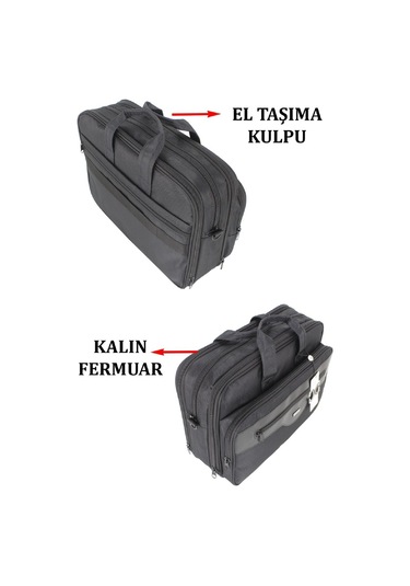 17" Tam Körüklü Evrak Laptop Bilgisayar  Çantası