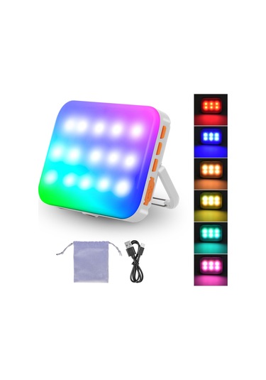 Andoer Ly-01 Rgb Fotoğrafçılık Video Led Dolgu Işığı Beyaz Beyaz